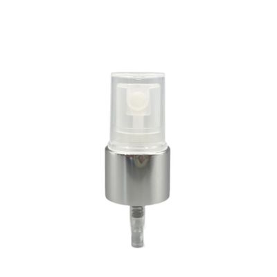 18/410 pulvérisateur fin de brume pompent la jupe à nervures en aluminium argentée de la fermeture 0.12ML SS316