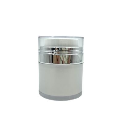 15 / outils portatifs de maquillage de voyage de la pompe 30/50g de pot de conteneur facile à utiliser cosmétique crème acrylique vide privé d'air de bouteille