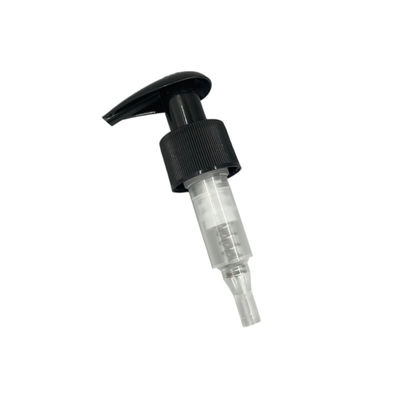 La pompe noire de distributeur de lotion savonnent 1.2CC pour lisser/fermeture à nervures 28/400 28/415