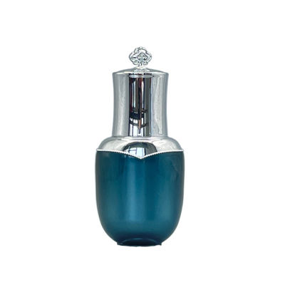 Le chapeau ovale 0.53oz de forme de compte-gouttes de bouteille d'huile essentielle de la fleur 15ml a métallisé pour le cosmétique