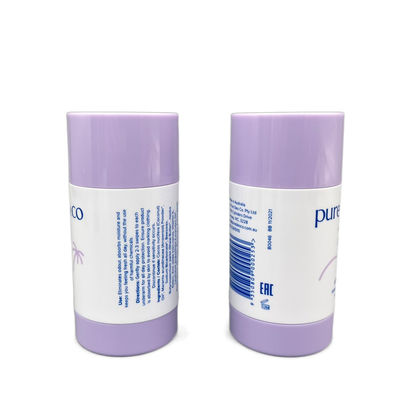 EN TANT QUE/pp autour des tubes du conteneur 50g 1.76oz de stick déodorant écologiques avec l'impression