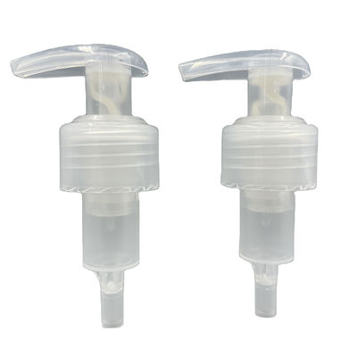 distributeur recyclable de 24/410 28/410 fermeture à nervures et douce aucun contact en métal toute la pompe en plastique de lotion