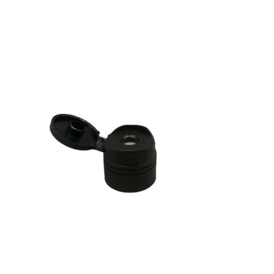 Dessus Flip Cap de Matt Black Plastic Screw Disc 24/410 valve 9.5mm de silicone