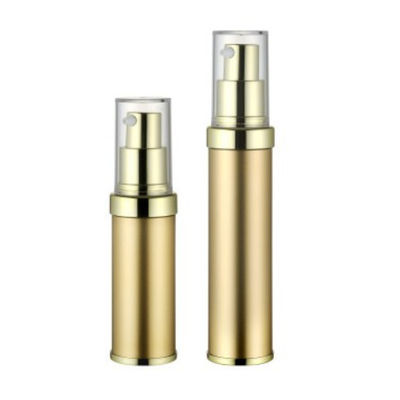 impression offset rechargeable de la pompe 20ml de bouteille de preuve UV à mur unique privée d'air d'or