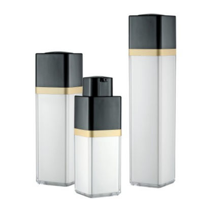Mur privé d'air Matte Packaging Bottle examinant en soie de double de la bouteille 15ml 30ml 50ml de place rotatoire