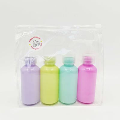 Le voyage a placé bleu-clair vert clair de pourpre de rose de bouteille de pompe d'animal familier des soins de la peau 75ml de série