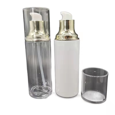 Bouteille de la pompe 100ml Petg de lotion de chapeau d'as ou d'ABS pour les produits capillaires crèmes faciaux