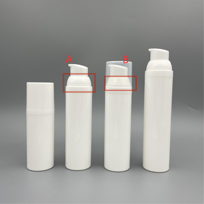 30ml 50ml 75ml 100ml pp se cassent sur la bouteille privée d'air pour le conteneur de soins de la peau