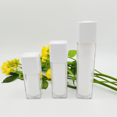 Mur privé d'air Matte Packaging Bottle examinant en soie de double de la bouteille 15ml 30ml 50ml de place rotatoire