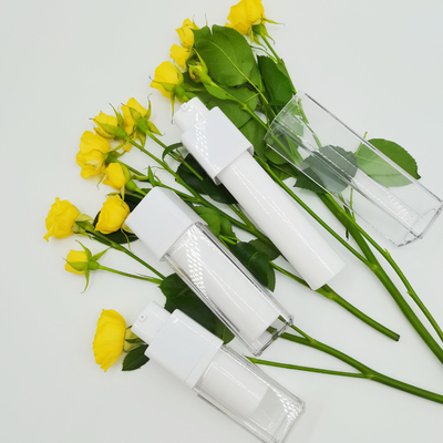 Mur privé d'air Matte Packaging Bottle examinant en soie de double de la bouteille 15ml 30ml 50ml de place rotatoire