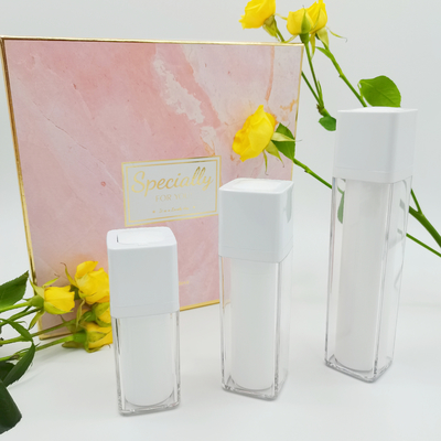 Mur privé d'air Matte Packaging Bottle examinant en soie de double de la bouteille 15ml 30ml 50ml de place rotatoire