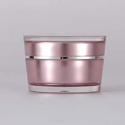 emballage cosmétique de biseau de 15g 30g 50g 75g de pot crème acrylique vide rond de luxe de forme pour le cosmétique avec le couvercle