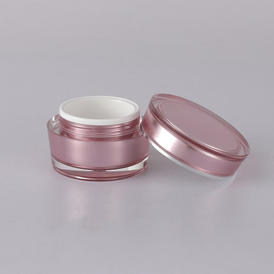 emballage cosmétique de biseau de 15g 30g 50g 75g de pot crème acrylique vide rond de luxe de forme pour le cosmétique avec le couvercle
