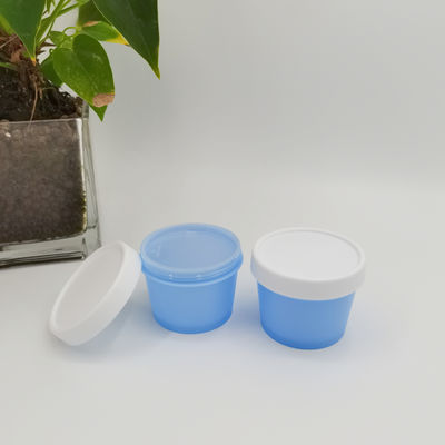 La tasse cosmétique matérielle mono de glace du pot 50ml 100ml 200ml 250ml de pp forment le pot de soin personnel