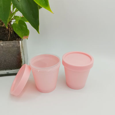 La tasse cosmétique matérielle mono de glace du pot 50ml 100ml 200ml 250ml de pp forment le pot de soin personnel