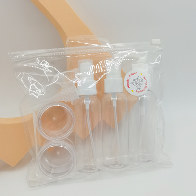 Sac de lavage adapté aux besoins du client par entonnoir de compte-gouttes de cuillère de pompe pour la bouteille de jet de voyage de pot de crème