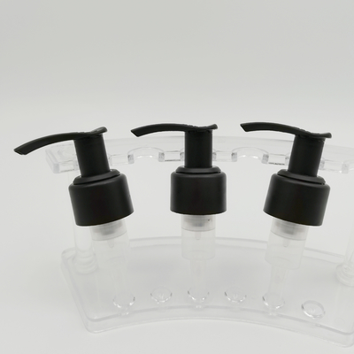Pompe à lotion en plastique PP finition mate couleur noire 24/410