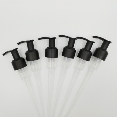 Pompe à lotion en plastique PP finition mate couleur noire 24/410