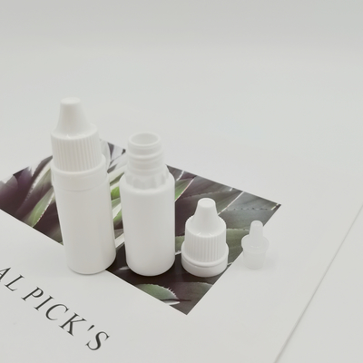 bouteille liquide en plastique de compte-gouttes d'oeil de PE de 5ml 10ml avec le chapeau et la pointe inviolables