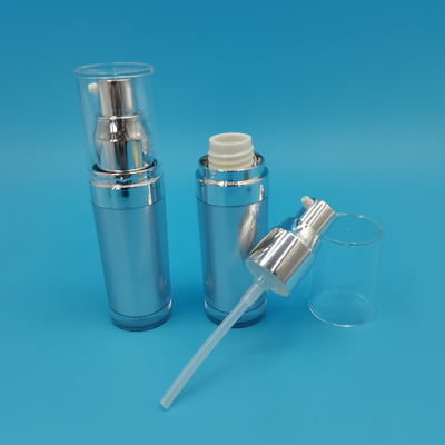 Bouteille acrylique de lotion de forme ronde de PMMA 15ml 30ml 50ml 100ml 120ml