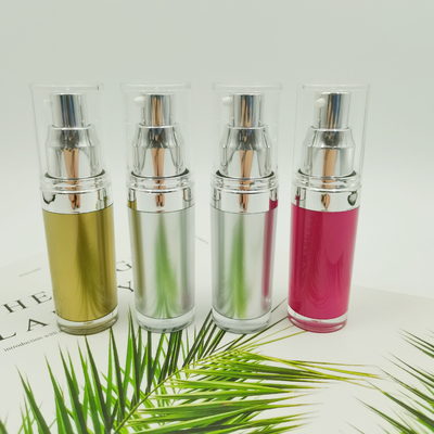 Bouteille acrylique de lotion de forme ronde de PMMA 15ml 30ml 50ml 100ml 120ml