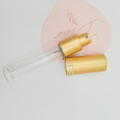bouteille en verre de tube de 10ml 15ml 20ml 25ml 30ml avec des pulvérisateurs en aluminium de parfum