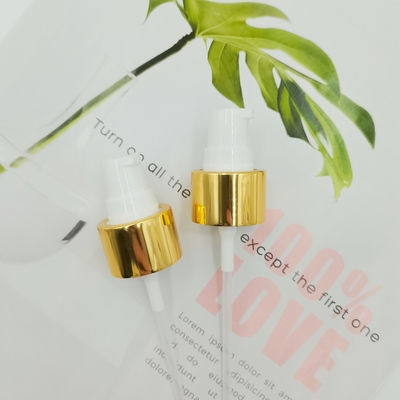 Distributeur de pompe à crème 24/410 PP Couvercle en aluminium brillant doré
