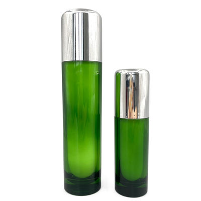 Acrylique vide de luxe des conteneurs 50ml 120ml de bouteille cosmétique ronde de pompe