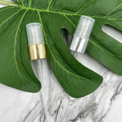 18/410 pulvérisateur fin de brume pompent la jupe à nervures en aluminium argentée de la fermeture 0.12ML SS316