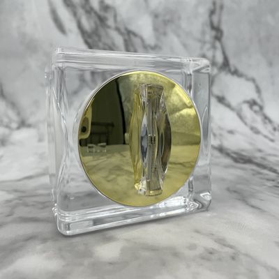 Type carré couverture à haute teneur 30g, 50g XY2201 de miroir de pot crème acrylique de conception de bord de rond