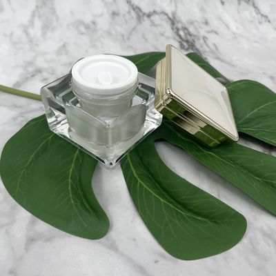 Conteneurs de Jade Surface Plastic Cream Jars 30g 50g métallisés pour des cosmétiques