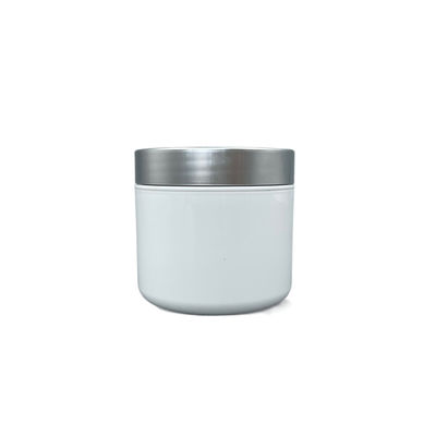 le cosmétique 100g en plastique blanc cogne l'anti impact de conteneurs vides pour la crème de STATION THERMALE/frotte la pâte