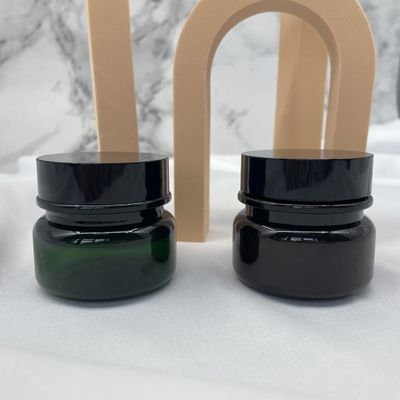 ANIMAL FAMILIER Amber Plastic Cosmetic Jars 30g 50g autour du criblage en soie