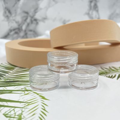 Les petits pots cosmétiques en plastique portatifs que le procès a placé la crème 3g 5g 8g d'oeil ont métallisé
