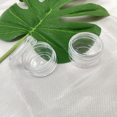 Les petits pots cosmétiques en plastique portatifs que le procès a placé la crème 3g 5g 8g d'oeil ont métallisé