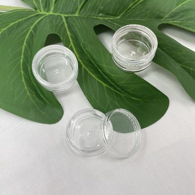 Les petits pots cosmétiques en plastique portatifs que le procès a placé la crème 3g 5g 8g d'oeil ont métallisé