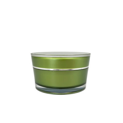 emballage cosmétique de biseau de 15g 30g 50g 75g de pot crème acrylique vide rond de luxe de forme pour le cosmétique avec le couvercle