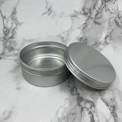 Le métal en aluminium de Tin Jars 250ml de sucrerie met en boîte avec la vis sur des couvercles