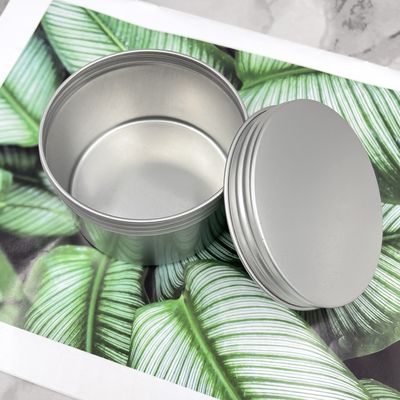 Petit dessus en aluminium de torsion de 60ml 80ml Tin Jars Round Edge Screw pour des cires