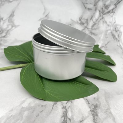 Petit dessus en aluminium de torsion de 60ml 80ml Tin Jars Round Edge Screw pour des cires