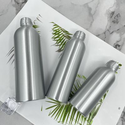 Anti bouteille cosmétique en aluminium UV scellant 100ml 150ml avec le label