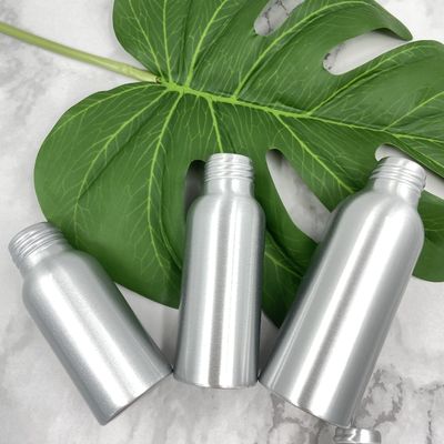 Anti bouteille cosmétique en aluminium UV scellant 100ml 150ml avec le label