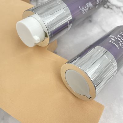15ml 30ml 50ml pour des soins de la peau autour de bouteille privée d'air de pompe de double mur rotatoire