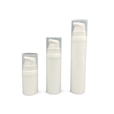 rupture privée d'air de bouteille de pompe de 10ml 15ml sur l'impression en plastique blanche d'écran
