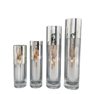 Les soins de la peau cosmétiques à extrémité élevé de bouteille de pompe empaquetant 30ml ont métallisé