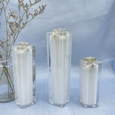 Presse cosmétique carrée 100ml de doigt d'emballage de bouteille de pompe d'ABS