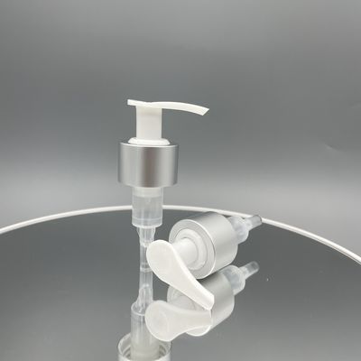 Le ressort 2CC en dehors de la pompe de distributeur de lotion savonnent 24/410 28/410 Matt Silver Aluminum Closure