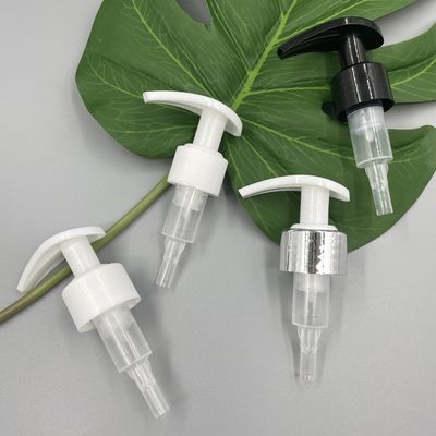 L'anti 24/410 argent brillant dans le sens horaire du noir 2CC de pompe de distributeur de lotion a métallisé