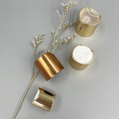 Le dessus en aluminium Flip Cap Top Dispensing Gold 24/410 de disque a métallisé extérieur