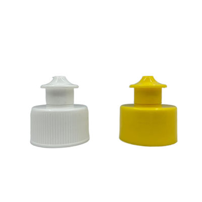 Échantillon adapté aux besoins du client de couleur des capsules 28/410 pp 24/410 va-et-vient jaune a approuvé